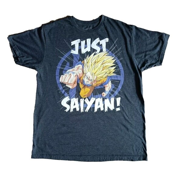 Dragon Ball Z Goku  Gray T-Shirt Men's Size Large - Picture 1 of 6
